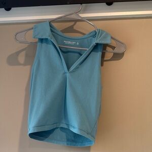 Abercrombie & Fitch Women's Light Blue Tank Top